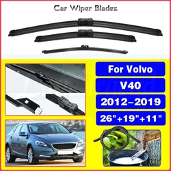 Wiper LHD Front Rear Wiper Blades Set For Volvo V40 2012 - 2019 Windshield Windscreen Window Brushes 2016 2017 2018 26