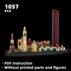 Seville skyline architecture Spanish landmark bricks Spain cathedral church blocks city diorama buildings symbols medieval