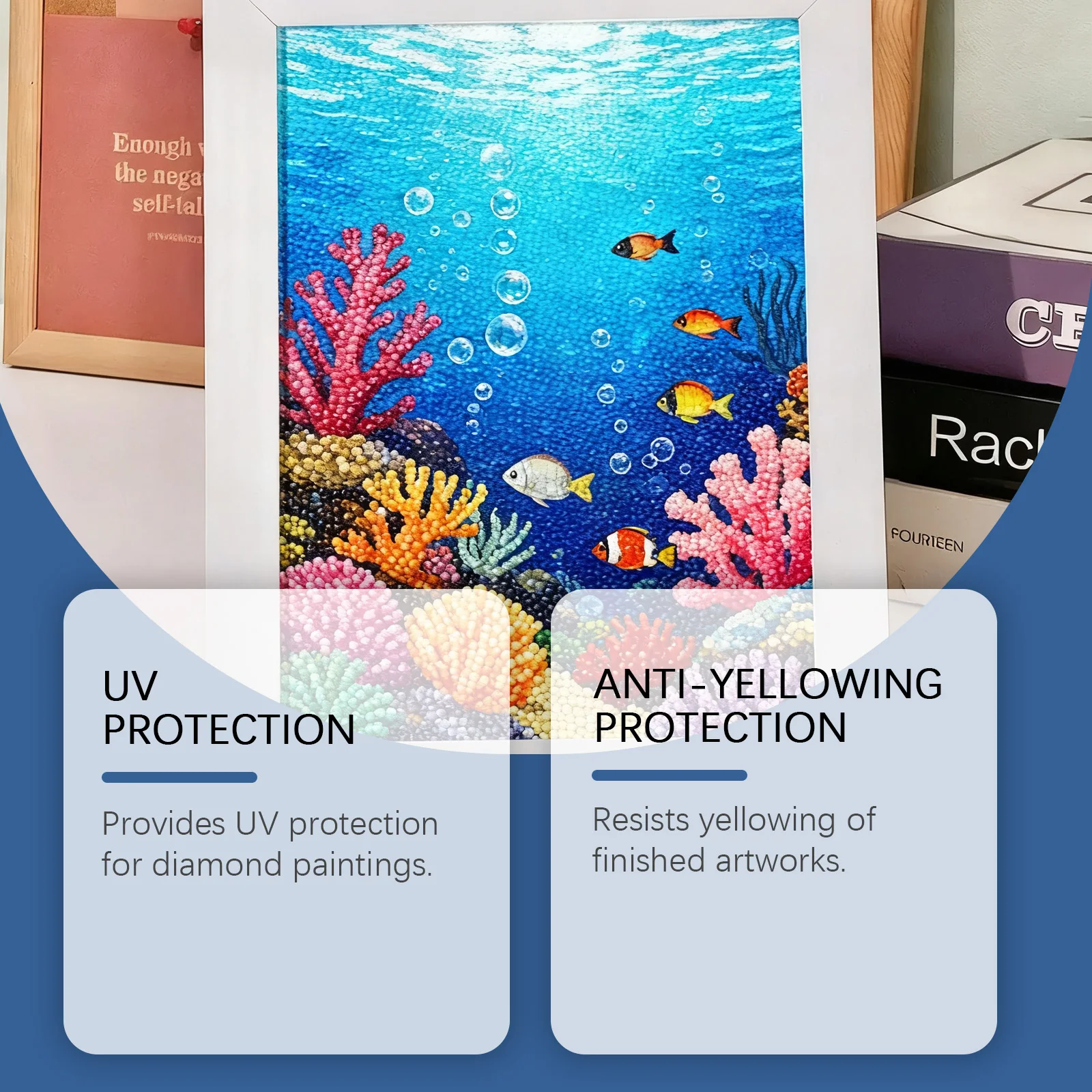 Diamond Painting Sealer Spray Quick Dry Clear Protective Diamond Anti-Drop Continuous Hold Gloss Effect Stone Art Sealer Spray