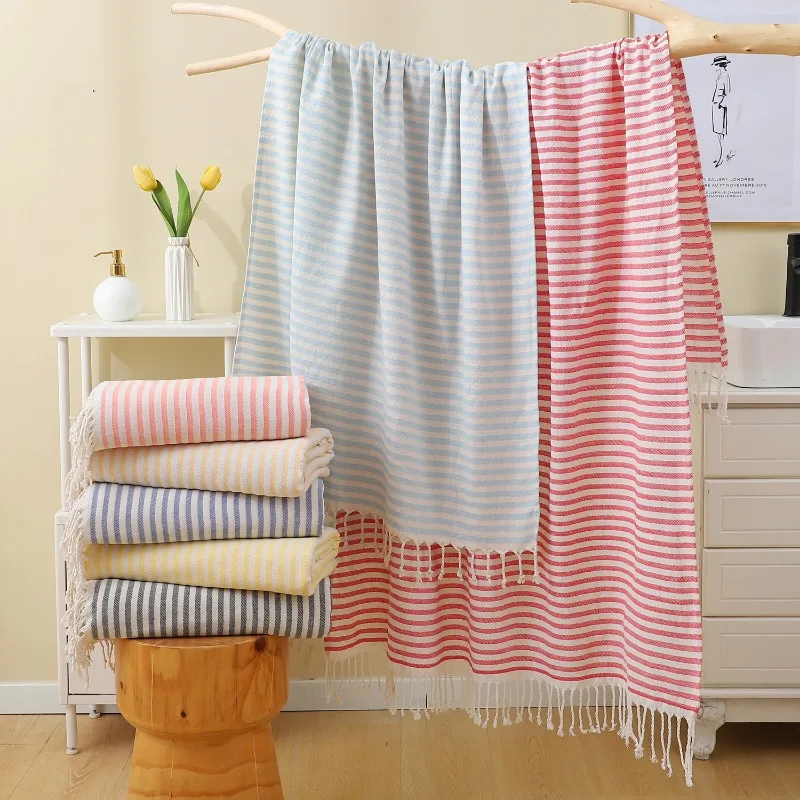 1pcs Polycotton Beach Blanket Fit Pool Rest Outdoor Photoshoot Homestay Decoration Chic Reusable Fabric Towel For Scene Layout