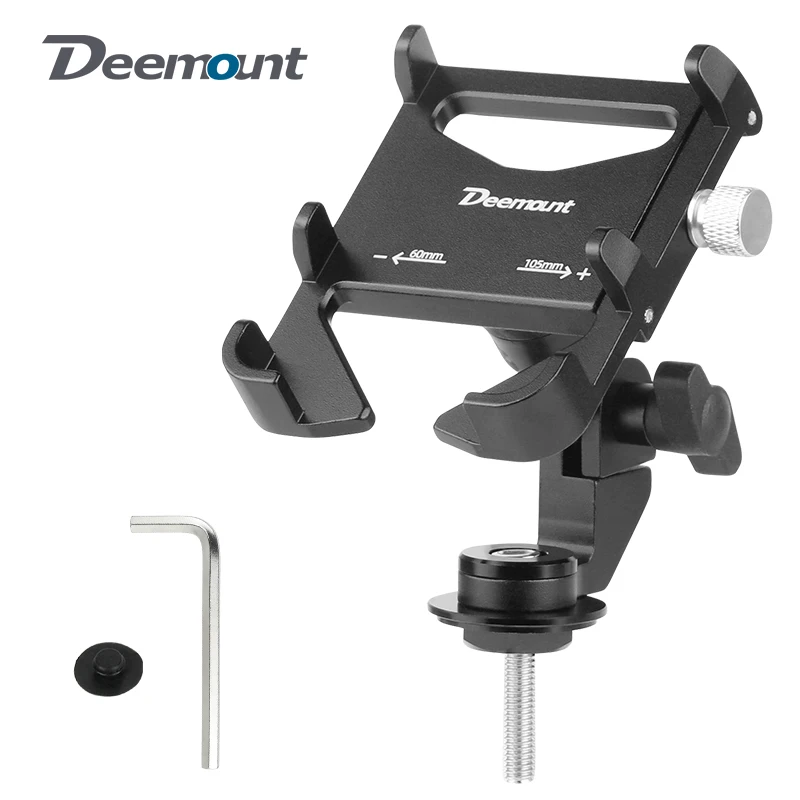 

Deemount Bicycle Mobile Phone Support 360 Rotated Cellphone Stand Bracket Handlebar Stem Mount Motorcycle Bike Smartphone Holder