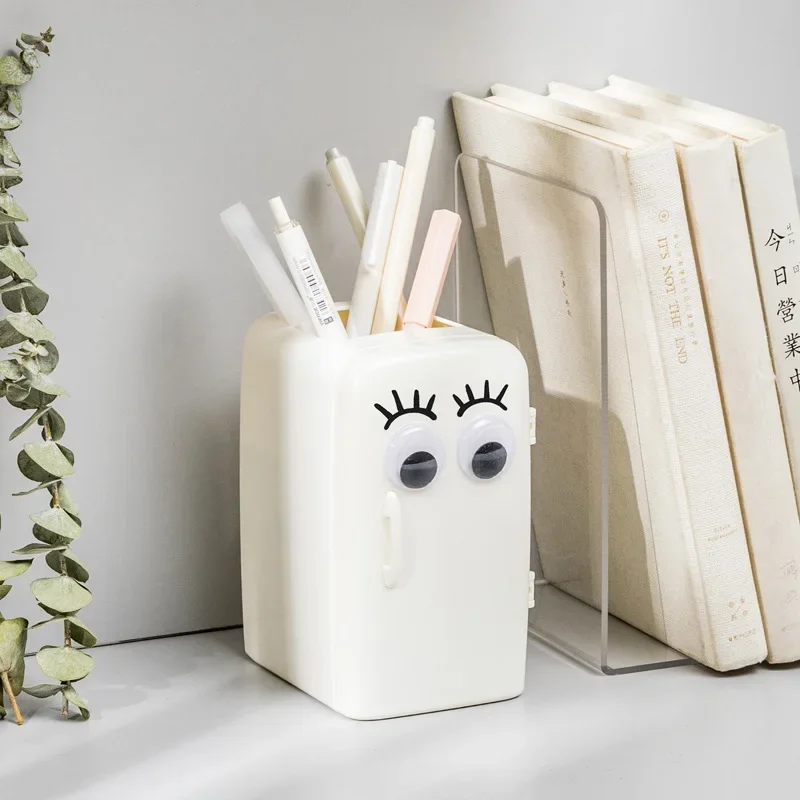 Refrigerator Pen Holder Storage Box Office Student Dormitory Desktop Stationery Cute and Minimalist Creative Pen Holder