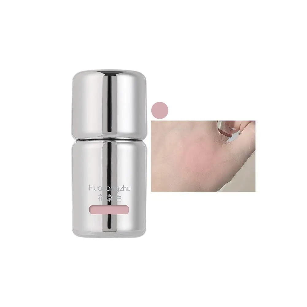 6Colors Liquid Blusher Matte Blush Contour Brightens Face Cheek Rouge Water Light Blusher Big Sponge Brush Head Makeup