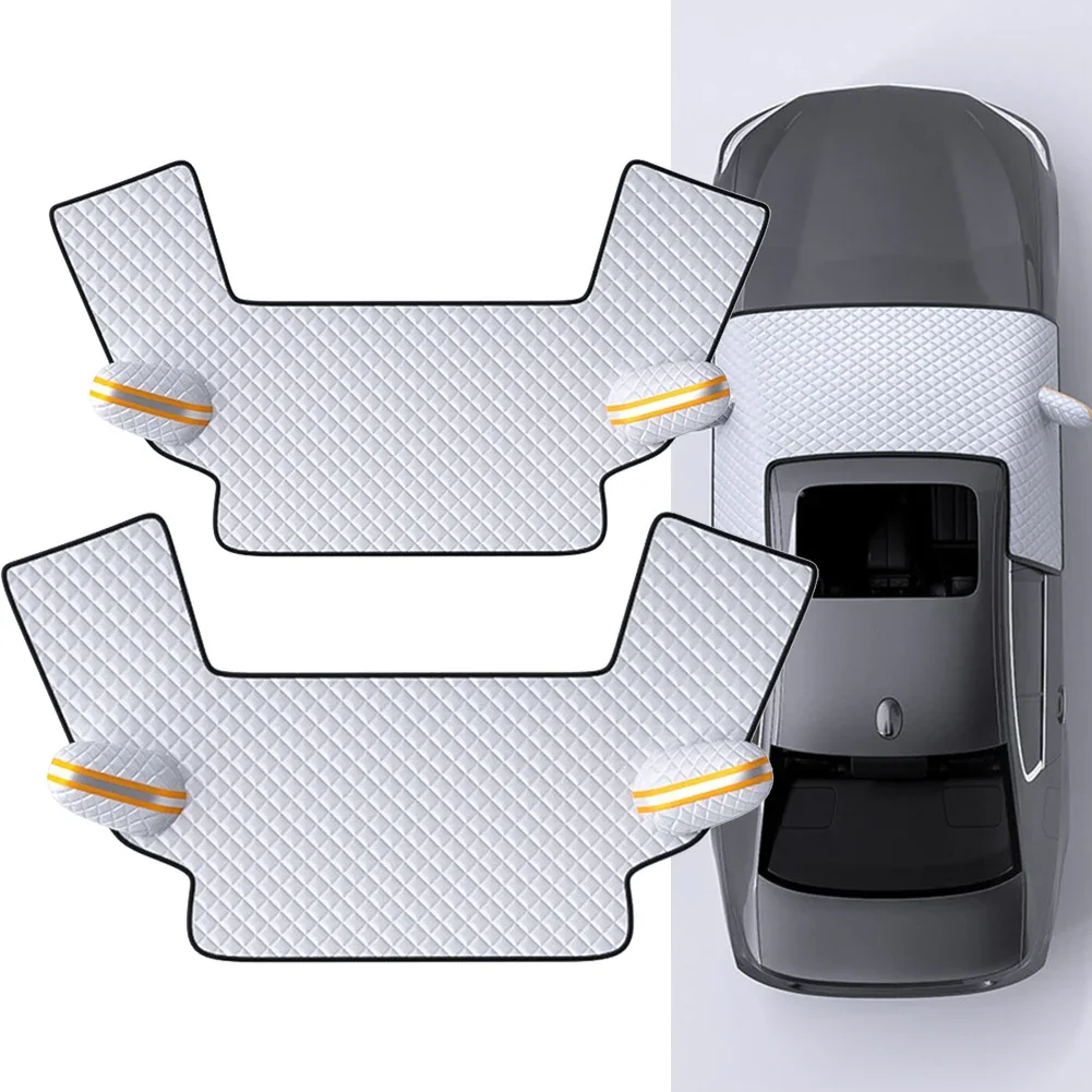 

Sunny Days Winter Driving 175*115cm Car Windscreen Cover Magnetic Installation Windshield Cover Frost Protection Cover