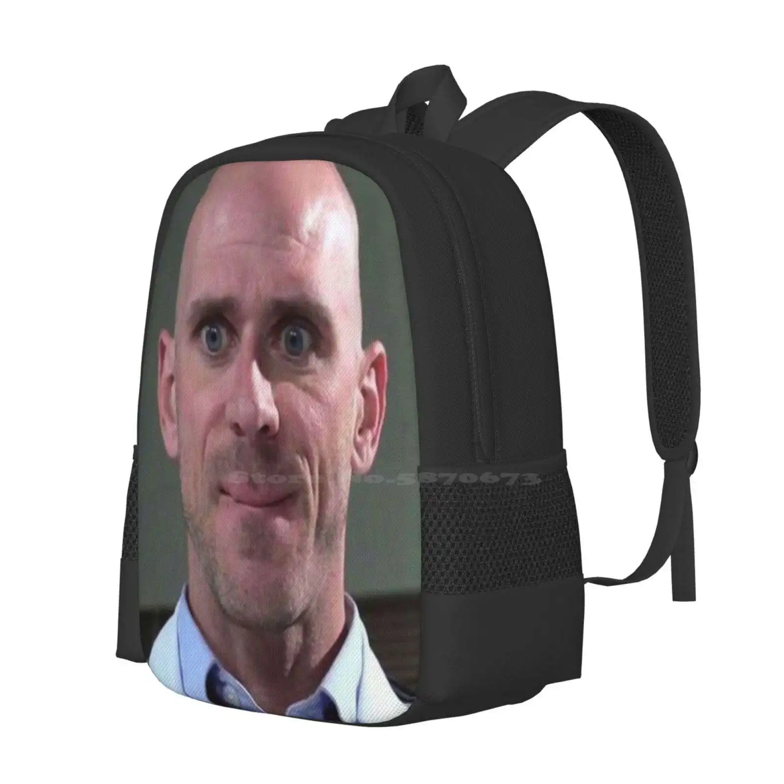 Johnny Sins Mmmm Teen College Student Backpack Pattern Design Bags Johnny Sins Jonny Sins Jhonny Sins Kissa Mmm Memes Gang