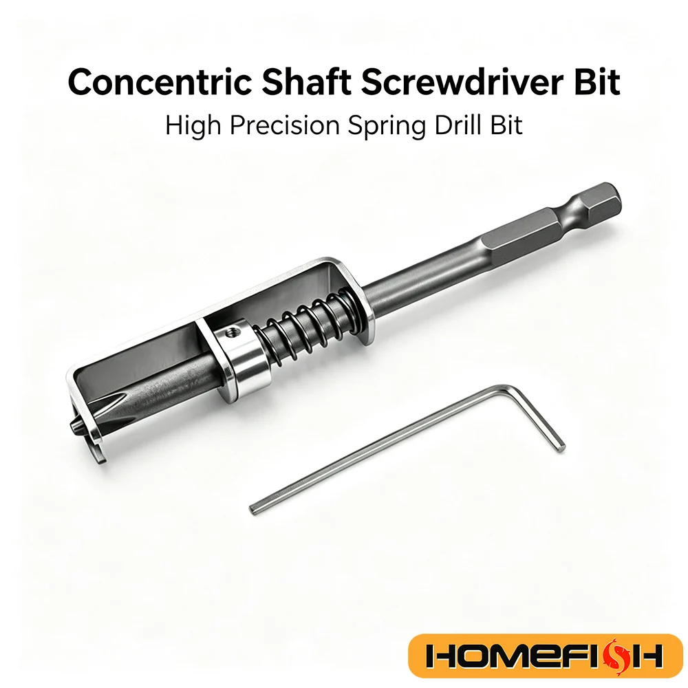 1/2Pcs Spring loaded Screw Holder Bit Anti-drop Screwdriver Bit for Electricians Mechanics DIY Home Repair Universal Screw
