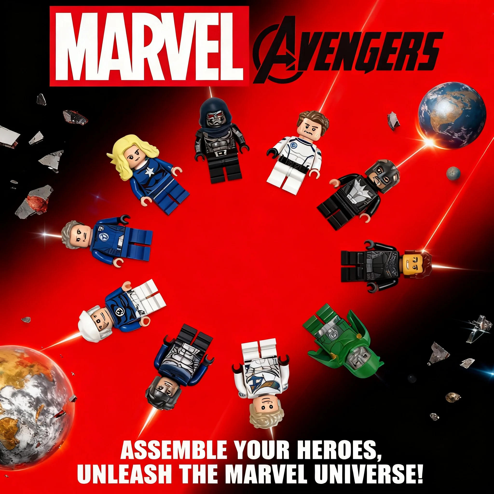 

Marvel Legends 2025 New Doctor Doom GH0375 Action Figures Mini Building Blocks Bricks Toys For Children Kids Gifts Party