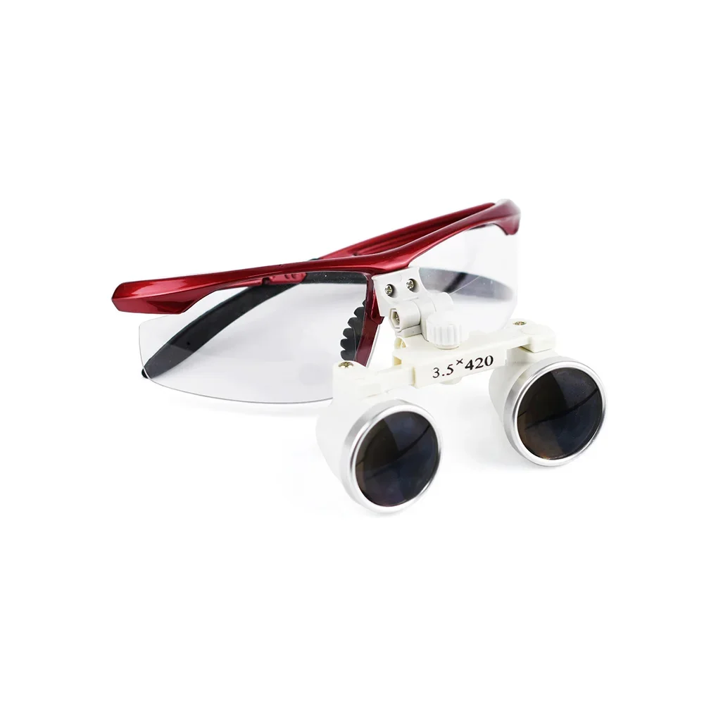

Dentists Magnifying Glasses l loupes Zoom magnifier loupe lamp with led light