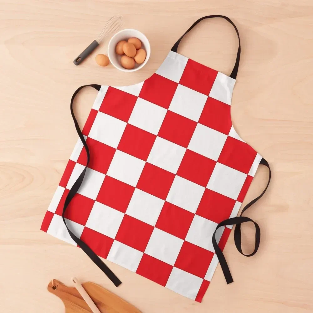 

Shahovnia Sahovnica Croatian Checkerboard Hrvatsko Checky Apron Custom kindergarten teacher Waiter Uniforms carpenter Apron