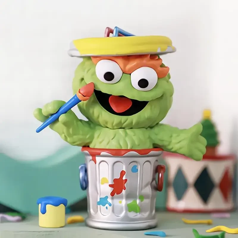 POP MART Sesame Street Party Series Kawaii Anime Blind Box Figurines - Surprise Mystère Cadeau de collection pour les filles