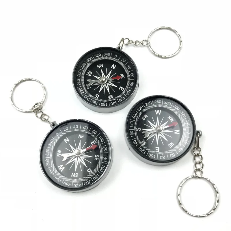 Fonoun MINI ABS Decoration Compass with Key Ring  45mm 10pcs 1 Set CP08