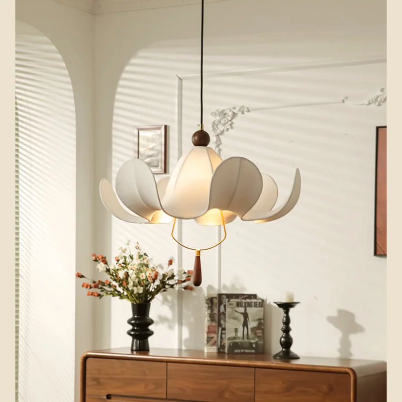 French Retro Style Living Room Pendant Light Medieval Bedroom Pendant Light Modern Handmade Ceramic Dining Room Pendant Light