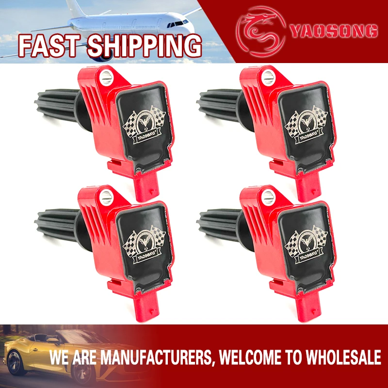 

4PCS Ignition Coil for 2012-2016 FORD FOCUS 2.0 2.3 Turbo Edge MKZ FUSION Taurus Escape Explorer Mustang UF670