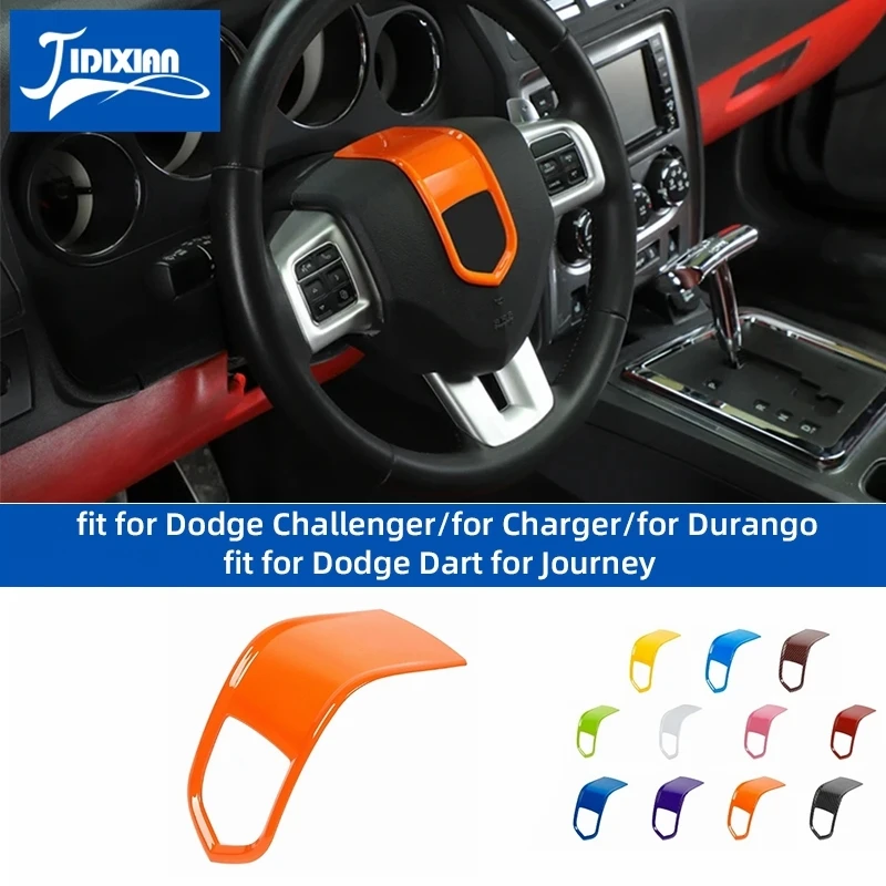 Car Steering Wheel Center Decoration Cover fit for Dodge Challenger for Charger for Dart for Durango for Journey 2009-2014