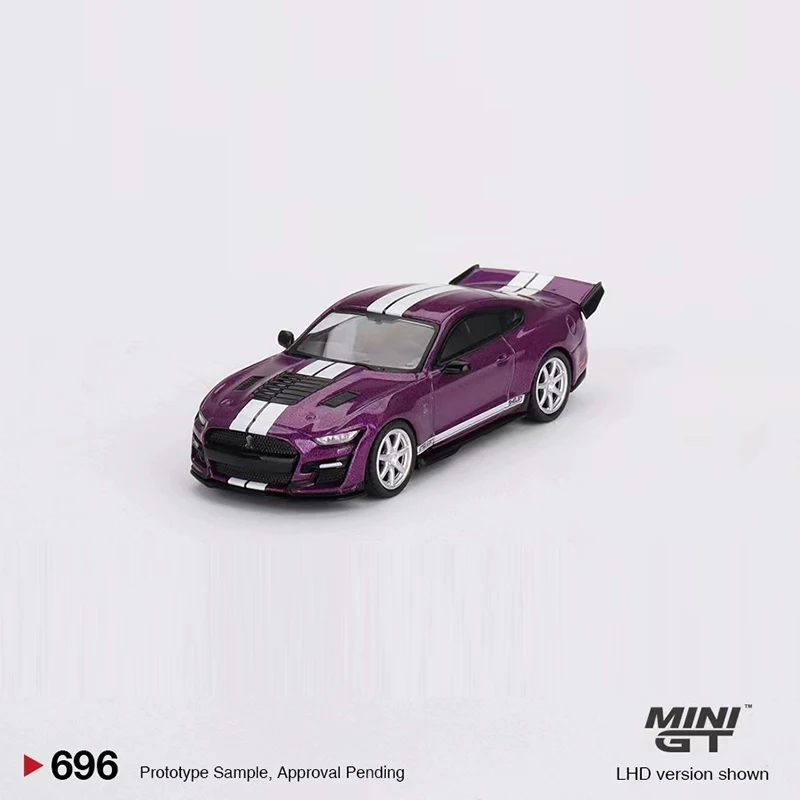 Mini Gt 1:64 Model Auto Shelby Gt500 Dragon Snake Concept Legering Gegoten Voertuig #696 Paars