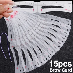 3D Eyebrow Stencil Set Transparent Thrush Auxiliary Siamese Card Eye Brow DIY Drawing Styling Grooming Template Card Makeup Tool