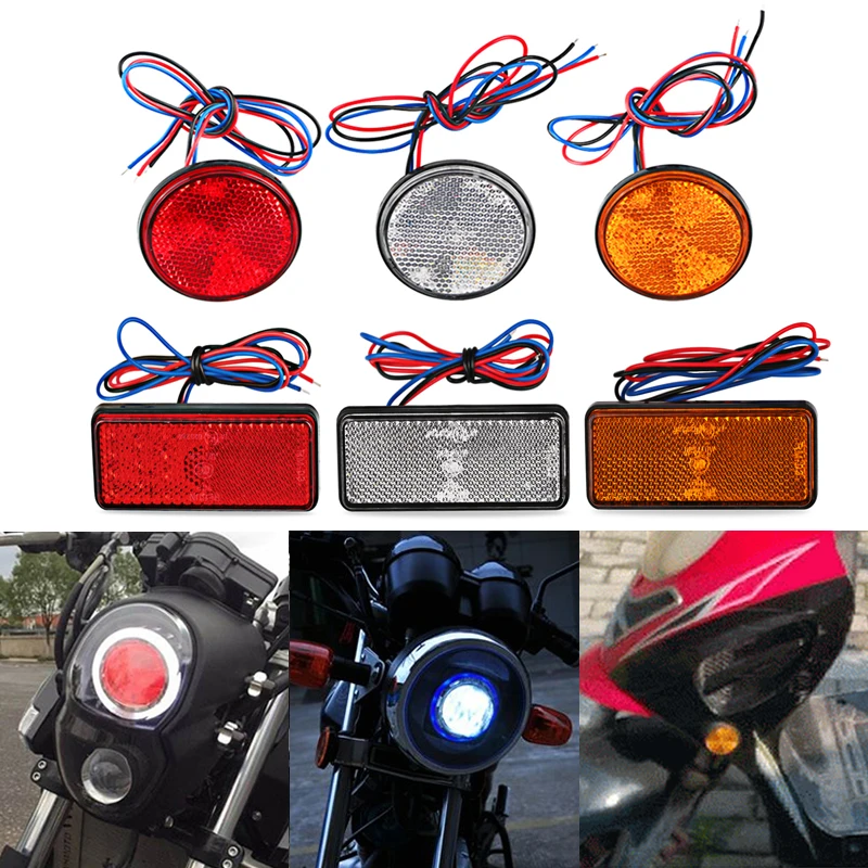 Motorcycle 24 LED Brake Stop Lamp Warning Reflector Light Rear Tail Marker Lamp 12V Universal Motorcycle Trailer Accessories