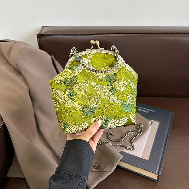 

Embroidered National Style Shoulder Bags Chain 2025 New Hot Sale Fabric Casual Versatile Design Women's Crossbody Bags