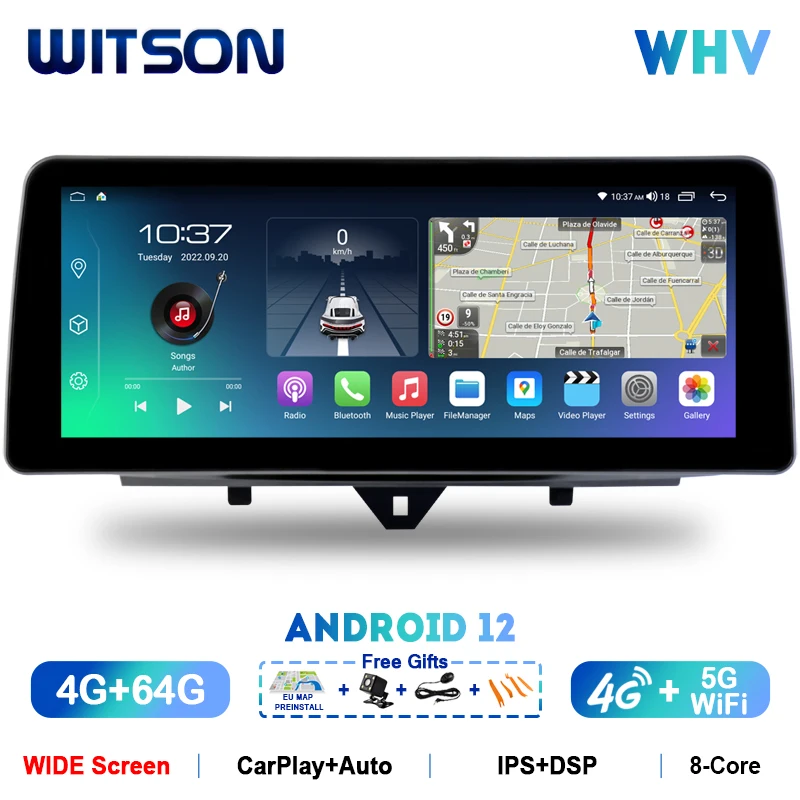 WITSON Android 12 Carplay Auto Stereo for MERCEDES-BENZ SMART FORTWO 2011-2015 DSP 12.3'' IPS HD Screen Car Radio GPS Multimedia