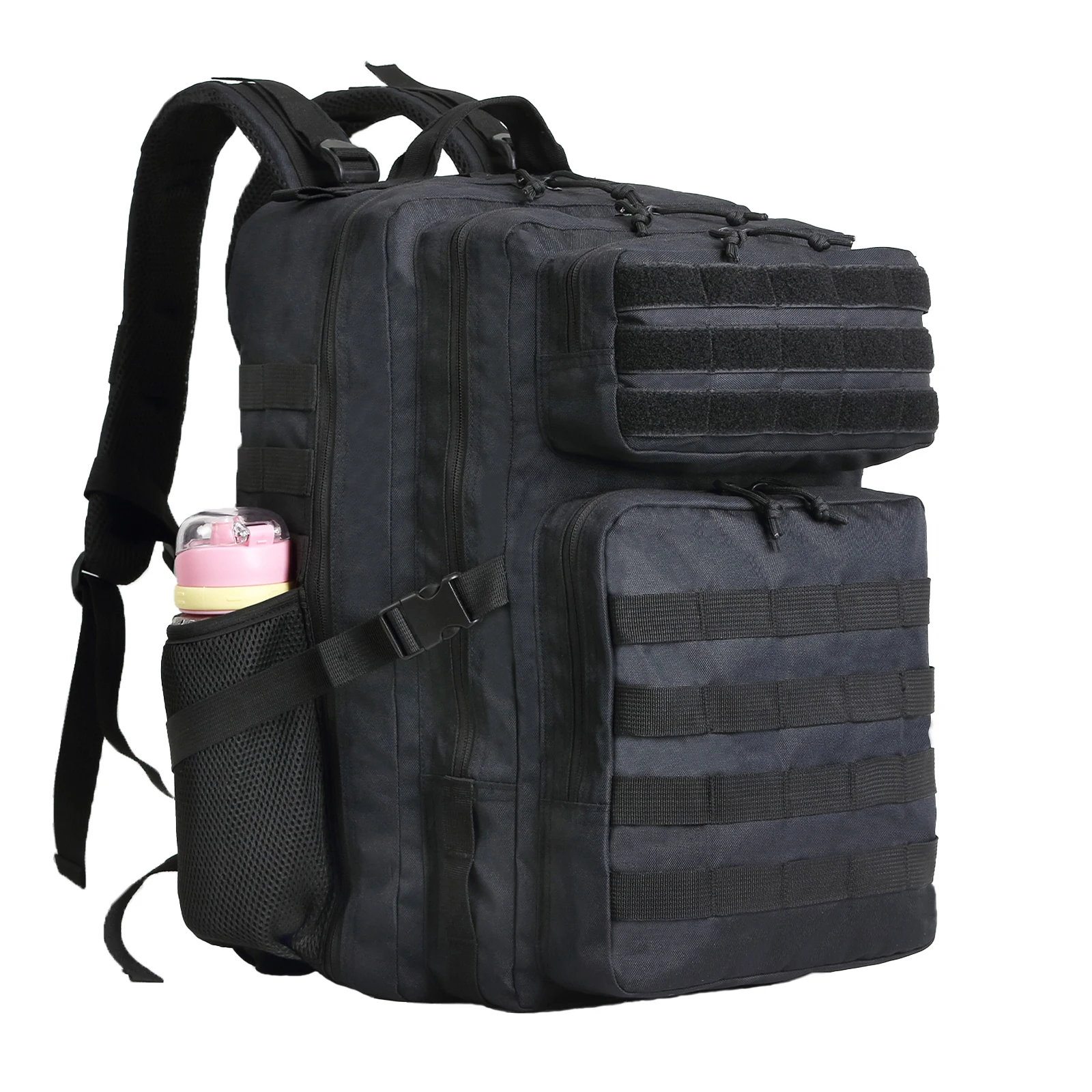 SYZM 50L or 30L Tactical Backpack Bag Hunting MOLLE Backpack for Men Outdoor Hiking Rucksack Fishing Bag with Bottle Holder