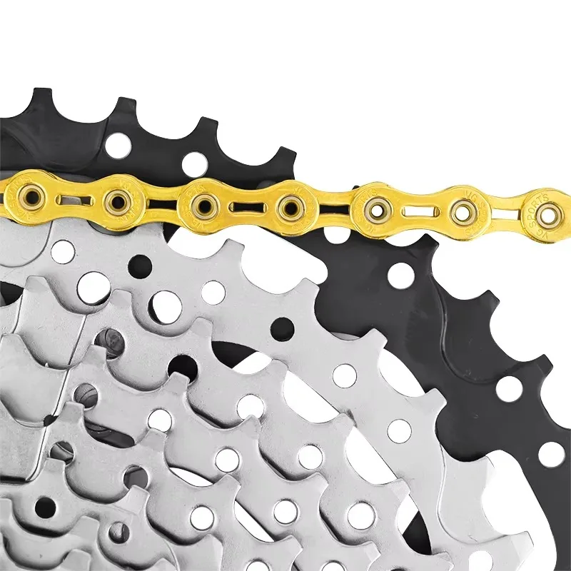 Speed bicycle chain half/full hollow 116L silver Jinshan mountain bike road bicycle chain