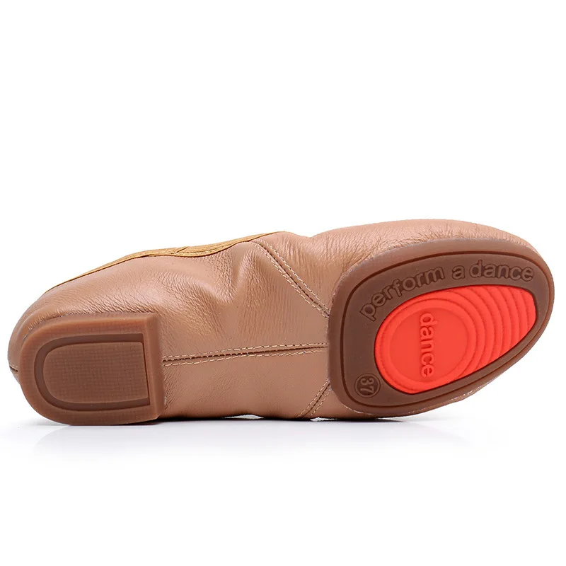 1 par/lote, zapatos de baile de cuero genuino a la moda para mujer, zapatos suaves de baile modernos para mujer