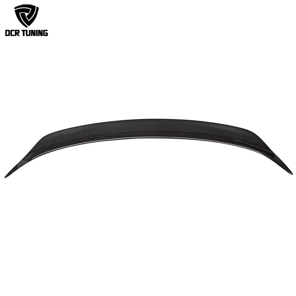 For Tesla Model X Back Trunk Spoiler Wing R Style Carbon Fiber Rear Spoiler 2016-UP Exterior Body Kit