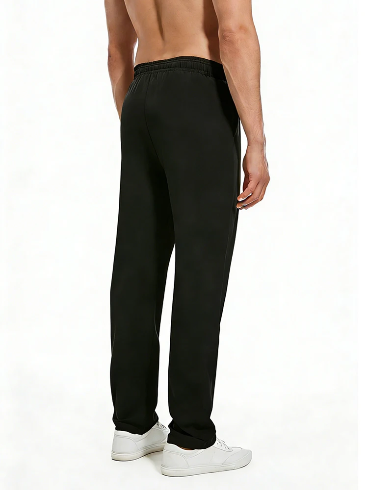 New Men's Casual Elastic Waist Pants Versatile Comfortable Fit Long Trousers
