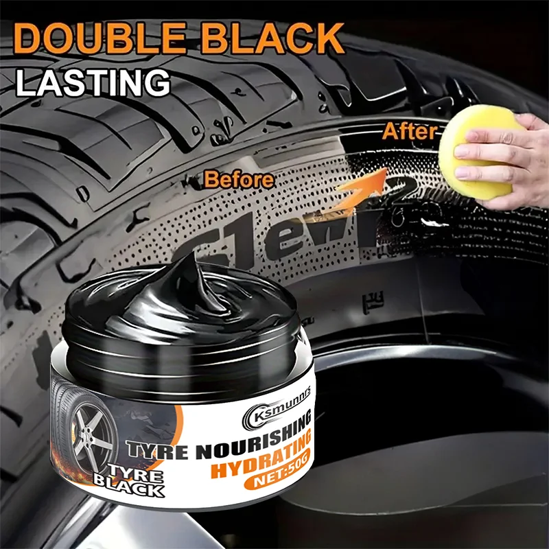 Tire Protective Cream - Professional Plastic Crystal Coating Repair Cream - Whitening, Discoloration Removal, Scratch Repair, Ti