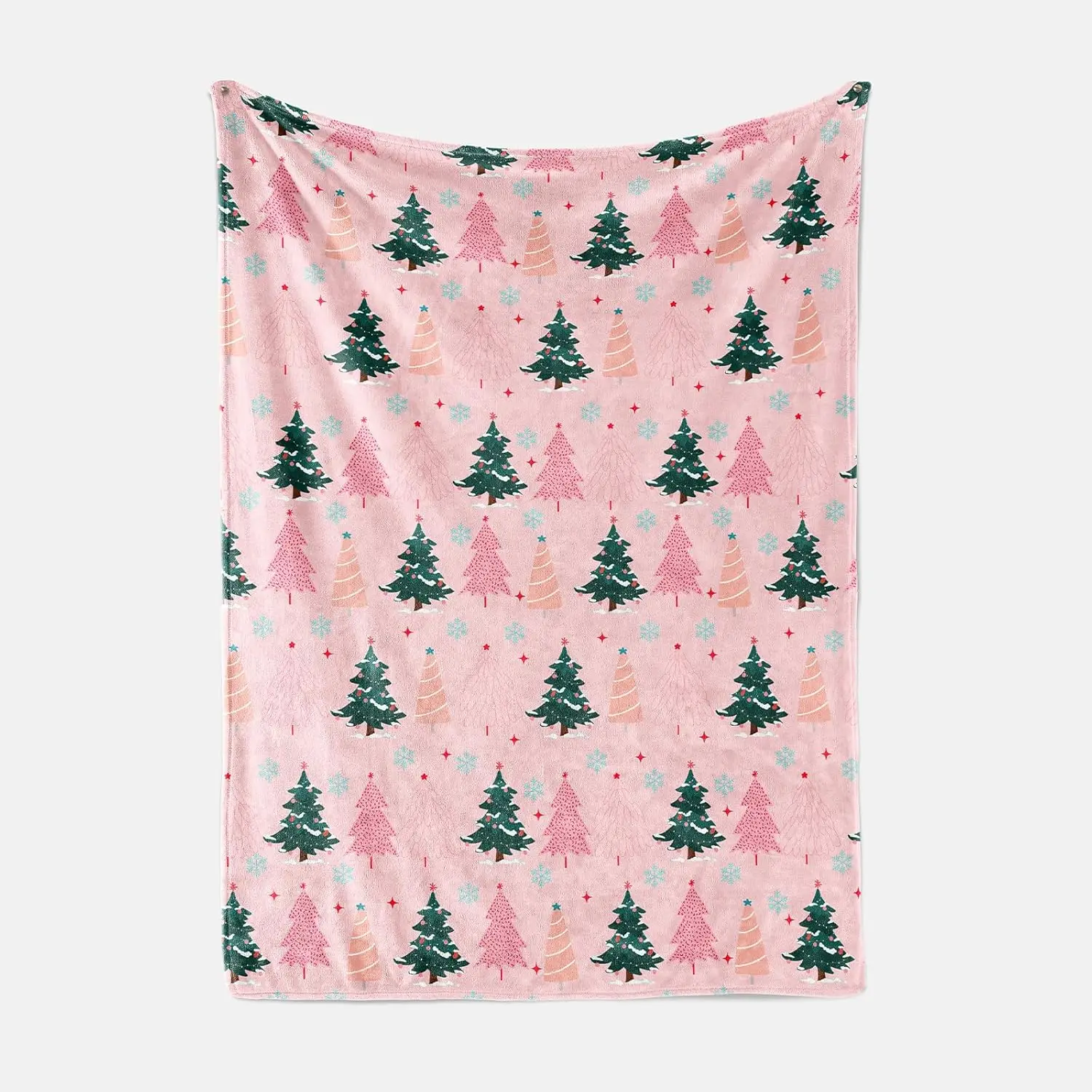 

Рождественское пушистое одеяло, дюймовое розовое, зеленое рождественское елочное мягкое одеяло для зимнего отдыха, домашний стул, диван, кровать