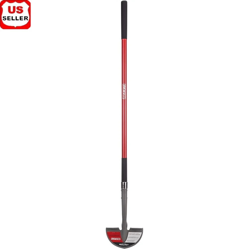 

Premium Long Handle Edger Durable Fiberglass Shaft Lightweight Garden Tool with Textured Grip Flower Beds Sidewalks Driveways