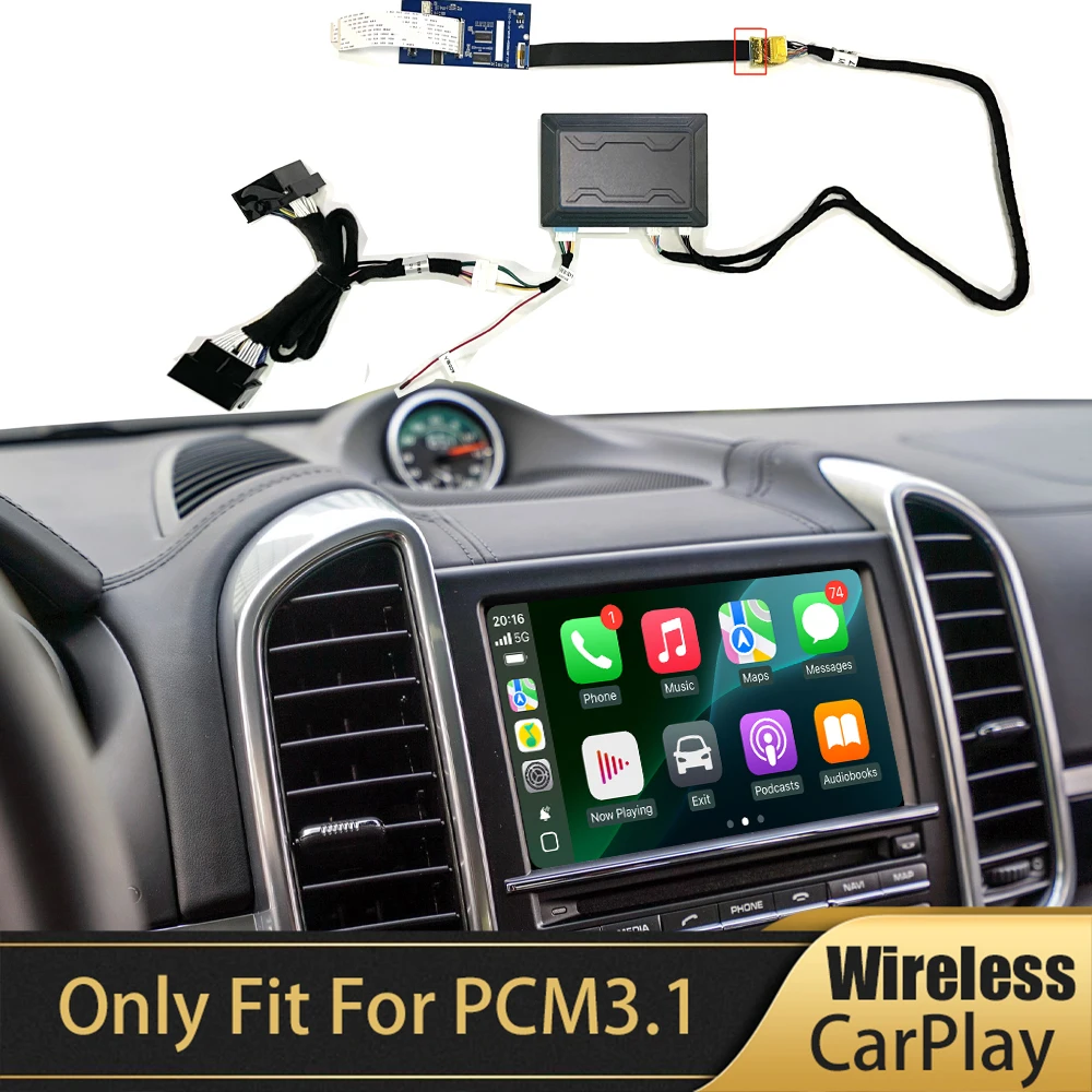 

Беспроводной Android Auto CarPlay для Porsche Macan Cayman Cayenne Panamera Boxster 911 718, модуль pcm3.1, вход камеры хоста BT