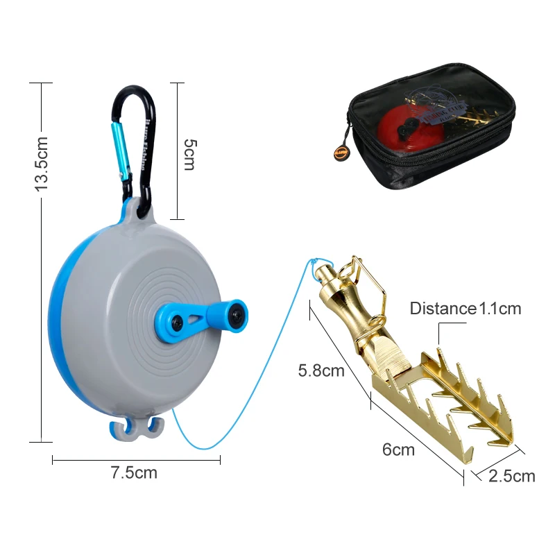 Imagem -02 - Equipamento de Resgate de Iscas Duras Presas Iscas de Peixe Seeker Jig Lure Retriever Bait Saver Material de Pesca Lança com Linha para Pesca Novo