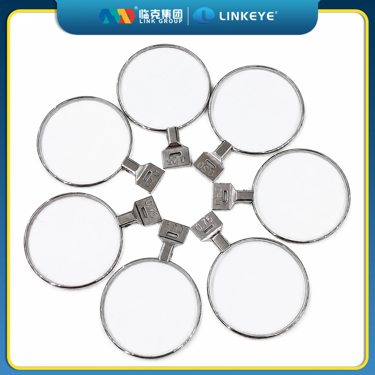 1pc ±0.12-±4.00D Optical Ophthalmic Prismatic lenses with a metal rim for trial lens set Metal Rim DIA 38mm Eyeglasses Tools