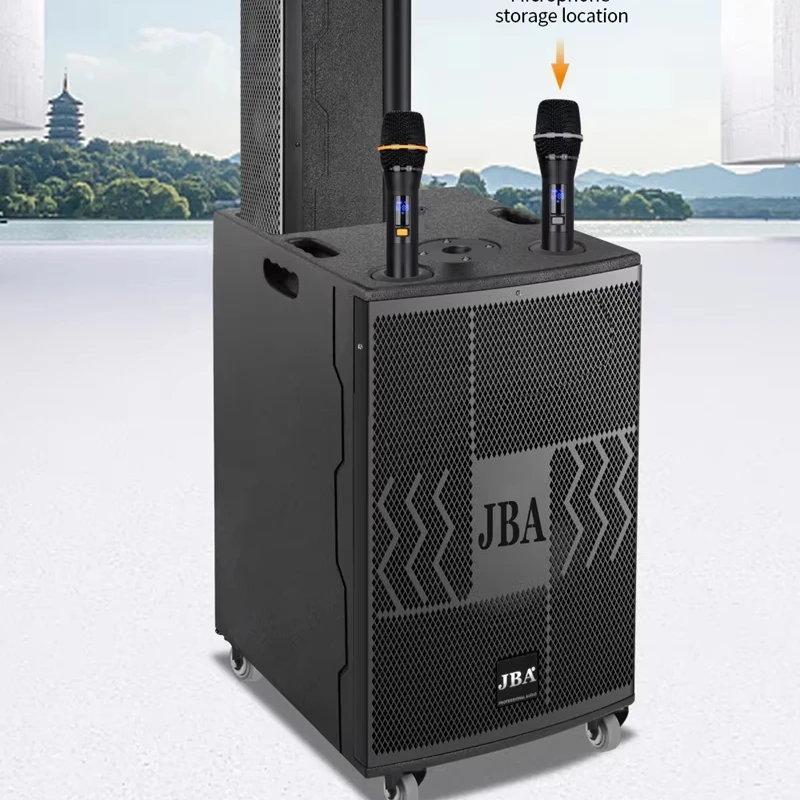 Wooden Sound System Line Array Speakers PA System Professional Active Line Array For Meeting And Activities