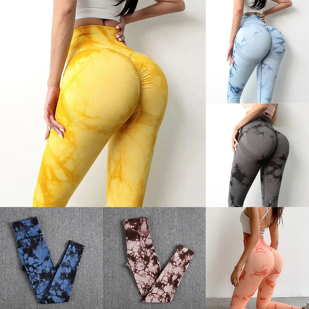 Women's Creative Tie-Dye Yoga Pants No Embarrassing Stitches Pants for Wife Daughter Mother Friend