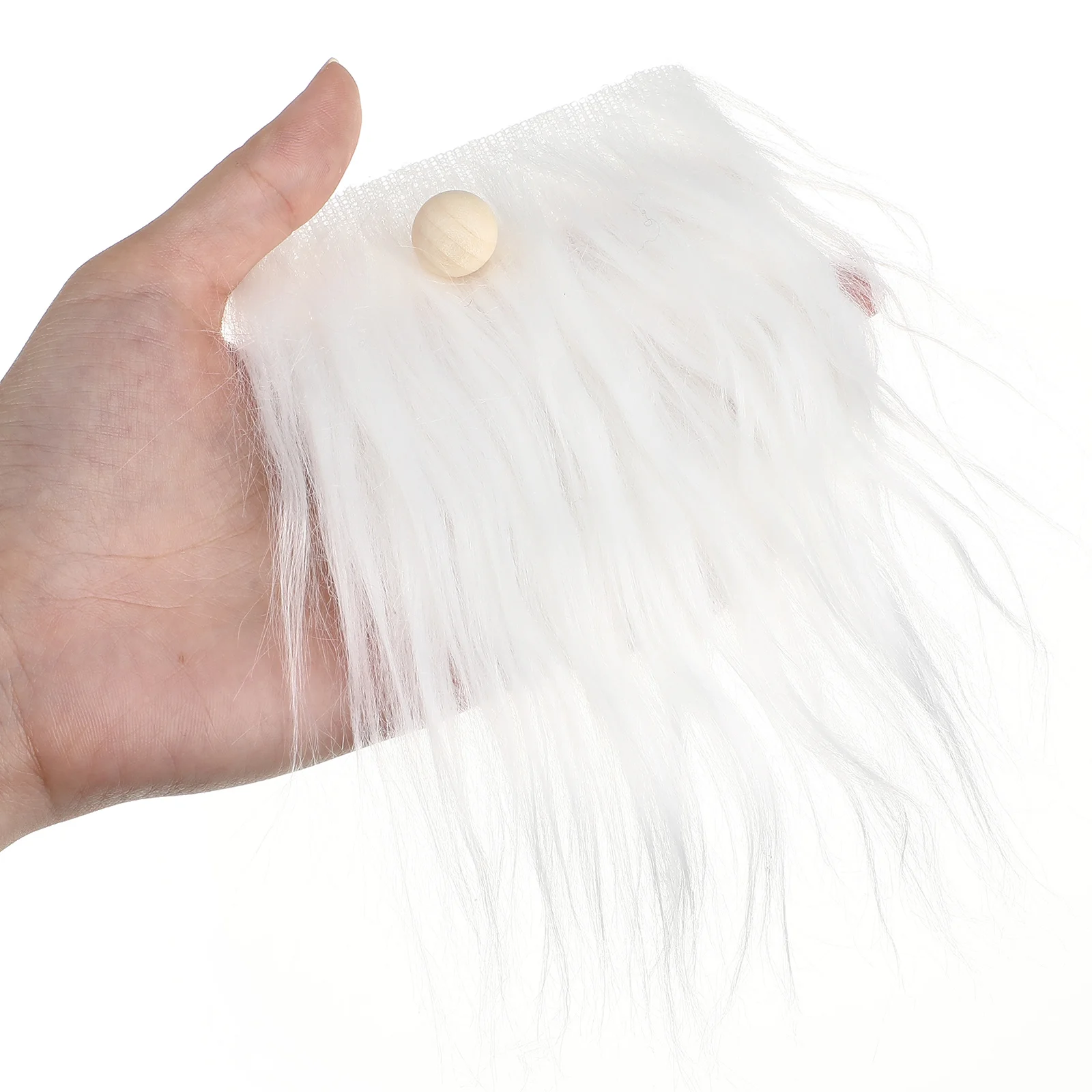 

1Set Gnome Making Supplies with Fake Beards and Wood Balls for Crafting Soft Gentle Texture Perfect for Holiday DIY Fun