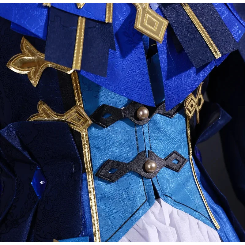 【Wetrose】 Xingqiu 2024 New Year Outfit Skin Cosplay Costume Genshin Impact Bamboo Rain Xing Qiu Син Цю Lantern Rite Attire Dress