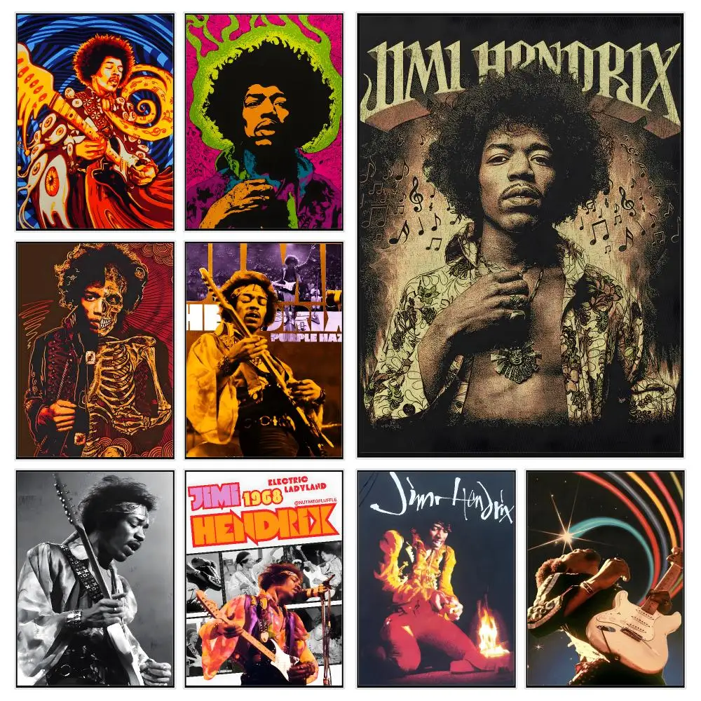 musician rock Jimi Hendrix Poster Modern Luxury Wall Poster Home Decor Space Enhancer
