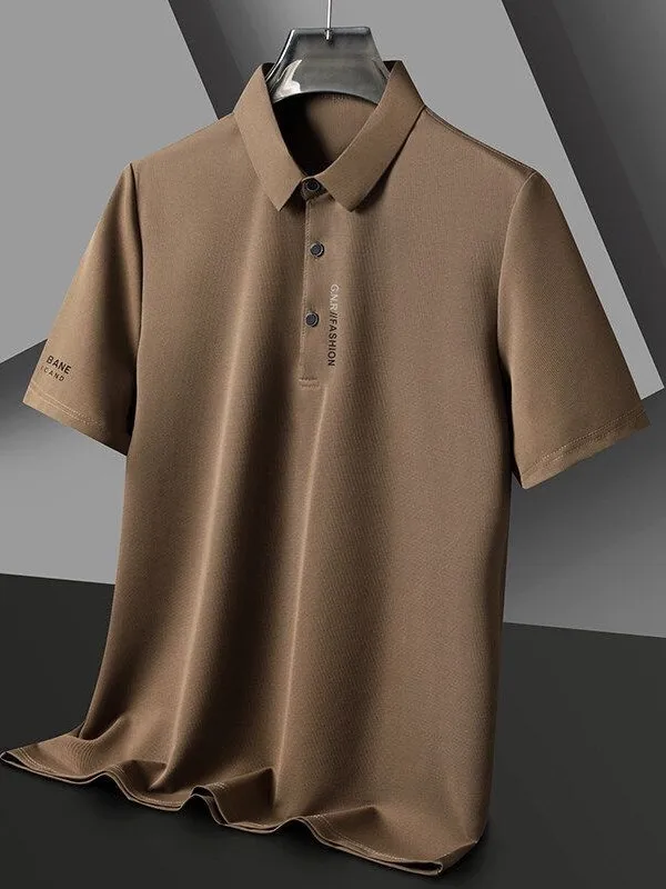 

Pure Cotton Sl ort Sve irt Men's Summer High End Busin Dad irt Ice Silk f Sve T-irt Modern Sle