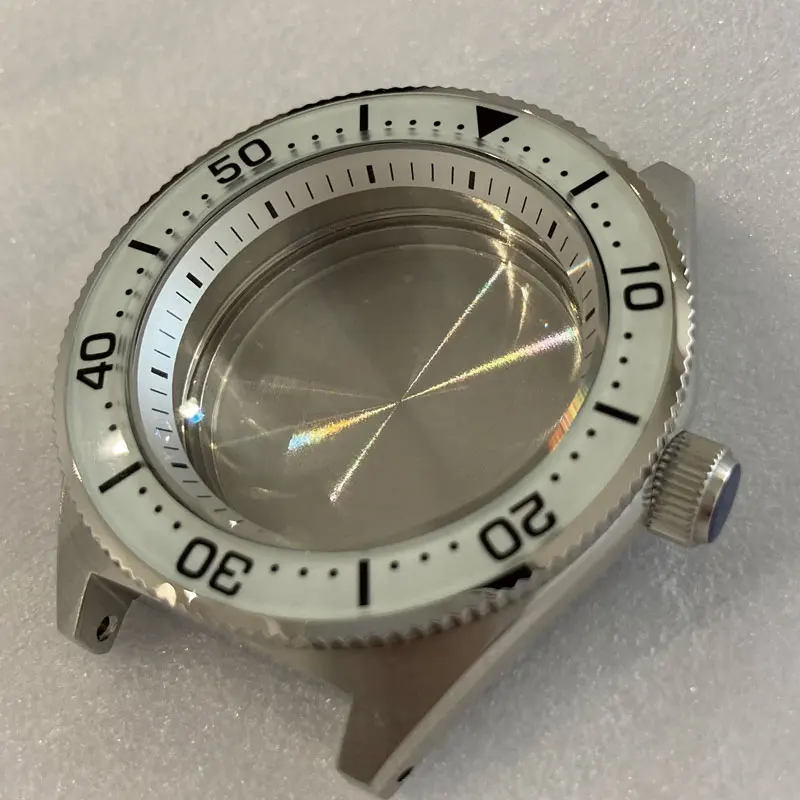 Solid 42.6mm Stainless Steel SBDC053/62Mas SKX007 Watch Case Sapphire Glass Luminous Bezel Suitable For NH35/36 Movement 20Bar