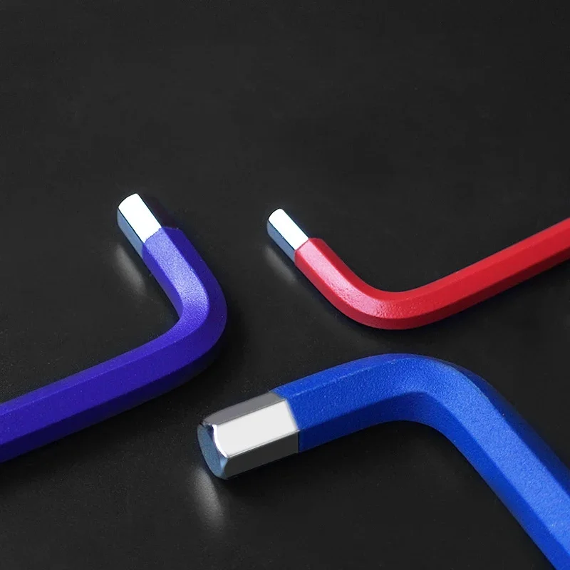 Colorful Hexagonal Wrench Set High Hardness Hexagonal Wrench 9Pcs Multi-functional Ball Head Flower Shaped Hexagonal Screwdriver