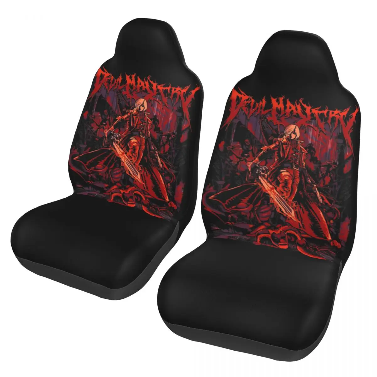 Devil May Cry Video Games Universal Car Seat Cover Four Seasons AUTOYOUTH Auto Seat Cover Fabric Fishing