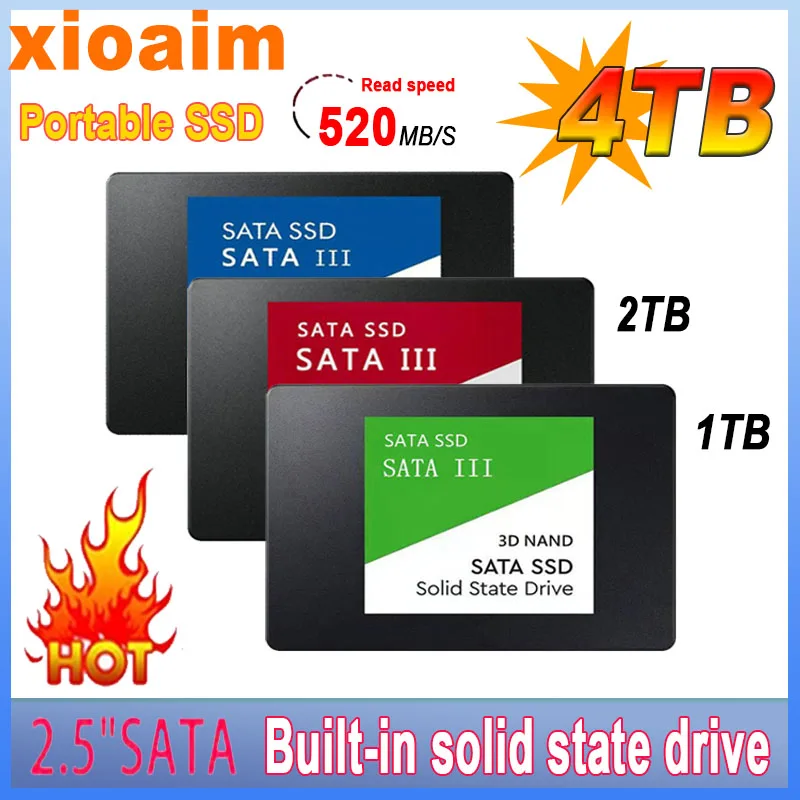 

For xiaomi Fast SATA SSD 2.5Inch High Speed SSD 4TB 500GB HD 1TB Internal SSD 2TB Solid State Drive For Laptop SSD Notebook