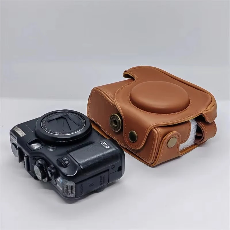 Waterproof Photo Camera PU leather Bag Body cover Case For CANON G10 G11 G12 G15 G16 Digital Camera Protective sleeve