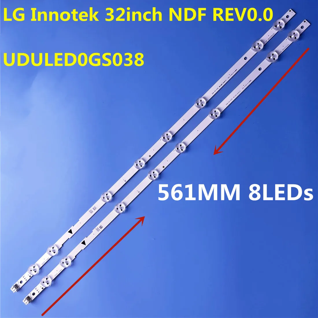 60PCS 3VLED Strip 8Lamp For LIG Innotek 32inch NDF REV0.0 UDULED0GS038 32W8S1P 32MD304V/F7 32PFL4509/F8 F7 32PFL4901 32PFL4609