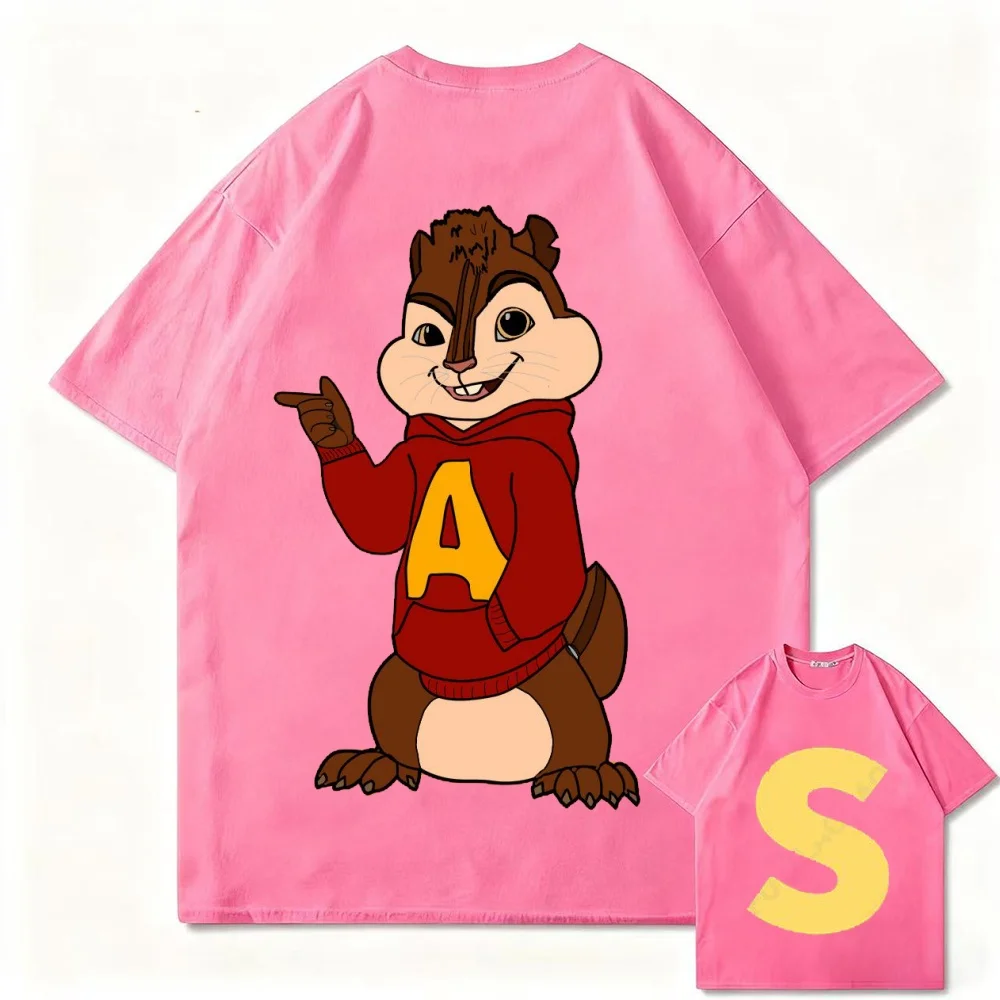 

Детская одежда «Алвин и Чирундуки», футболки, летняя модная футболка с короткими рукавами и принтом для девочек, популярный дизайн, детская футболка
