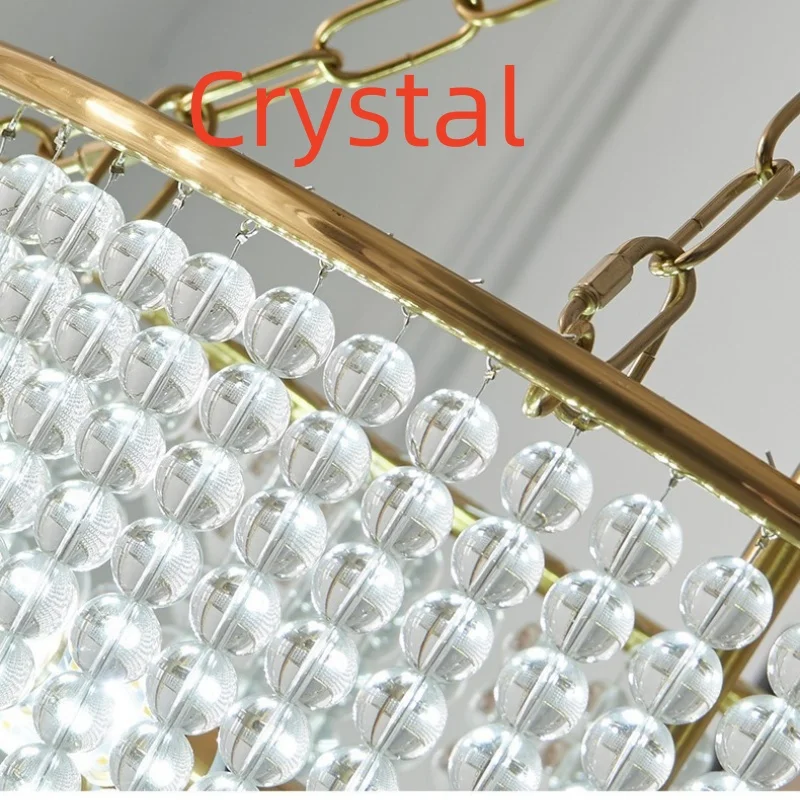 Creative Duplex Building Crystal LED Chandelier Retro Villa Restaurant Stair Bedroom Pendant Lamps Living Room Home Decor Lights