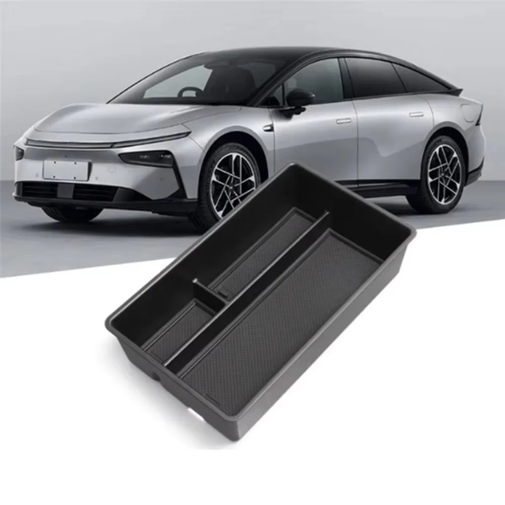 For Xpeng P7+ 2024-2025 LHD Car Central Storage Box Tray Organizer Tidying Storage Box