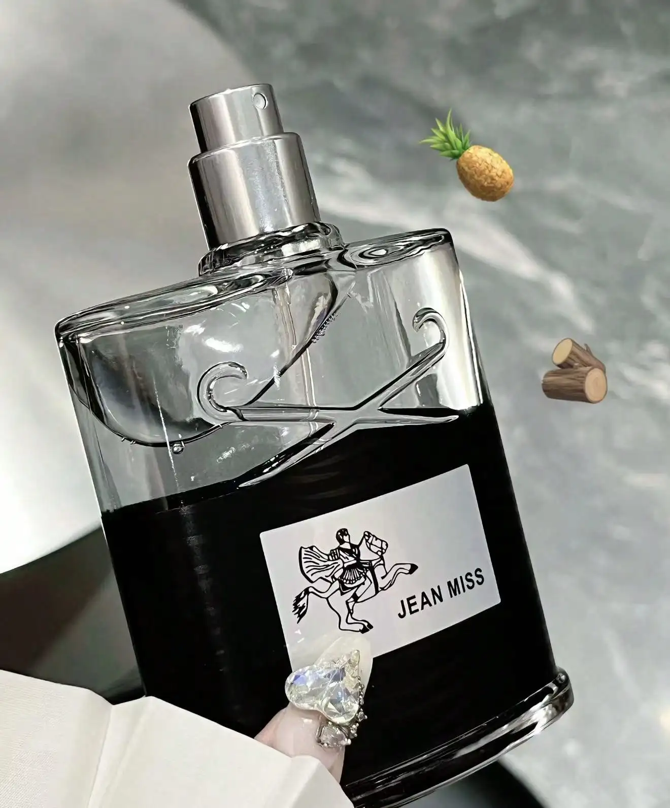JEAN MISS Unisex Eau de Parfum, 3.4oz/100ml - Fresh Woody Fruity Fragrance, Long-Lasting Luxury Perfume for Men & Women, Daily C